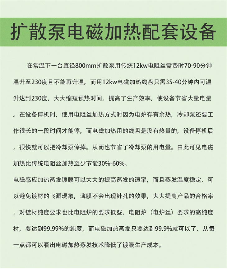 真空鍍膜擴散泵電磁加熱設備